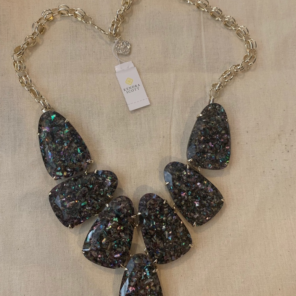 Kendra Scott Crushed Abalone Harlow Necklace